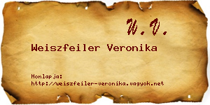 Weiszfeiler Veronika névjegykártya